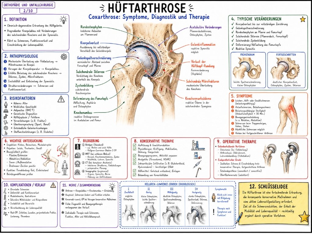 Hüftarthrose (Coxarthrose): Symptome, Diagnostik und Therapie